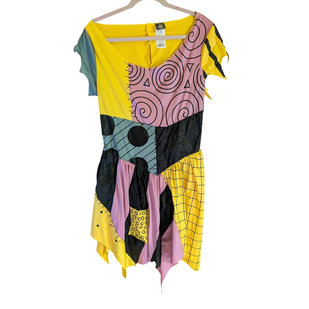 Disney Sally Patchwork Dress L Nightmare Before Christmas Goth Cosplay Halloween